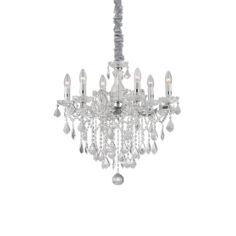 ILUX 035628 Závěsné svítidlo Ideal Lux Florian SP6 cromo 035628 chromové 60cm - IDEALLUX