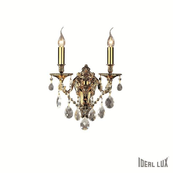ILUX 060491 Nástěnné svítidlo Ideal Lux Gioconda AP2 oro 060491 - IDEALLUX