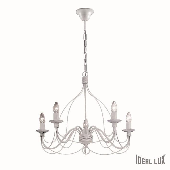 ILUX 005881 Závěsné svítidlo Ideal Lux Corte SP5 bianco antico 005881 bílé - IDEALLUX