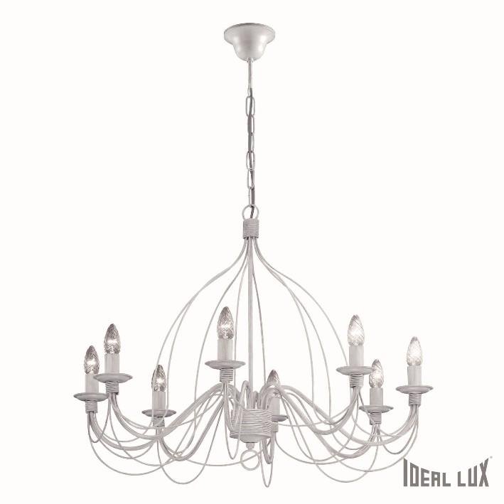 ILUX 005898 Závěsné svítidlo Ideal Lux Corte SP8 bianco antico 005898 bílé - IDEALLUX
