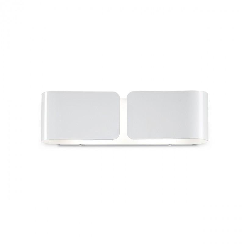 ILUX 014166  Nástěnné svítidlo Ideal Lux Clip AP2 small bianco 014166 bílé 44cm   - IDEALLUX
