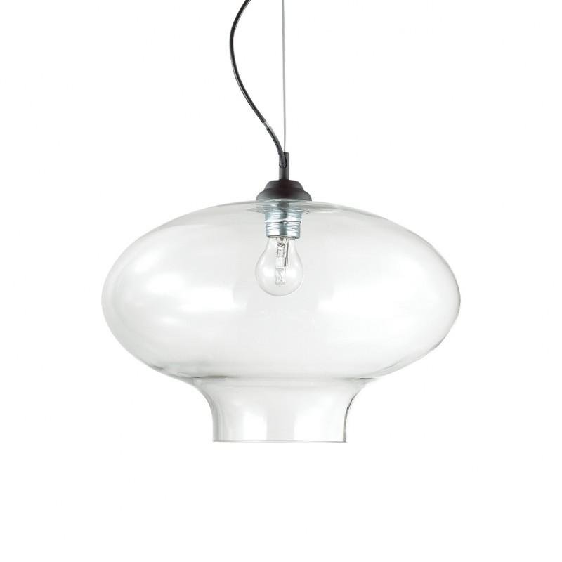 ILUX 120898 Závěsné svítidlo Ideal Lux Bistro' SP1 round transparente 120898 čiré 40cm   - IDEALLUX