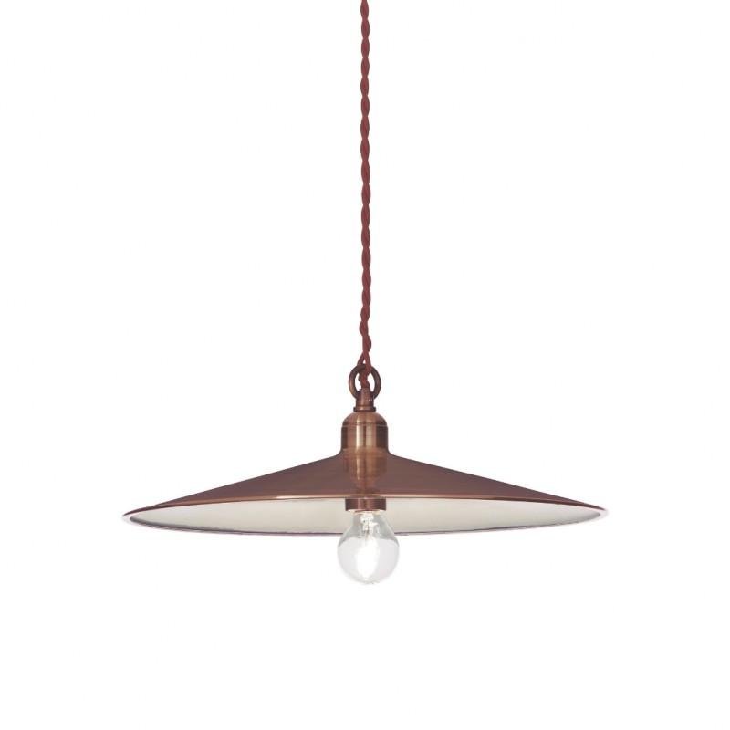 ILUX 112732 Závěsné svítidlo Ideal Lux Cantina SP1 rame 112732 měděné 35cm   - IDEALLUX