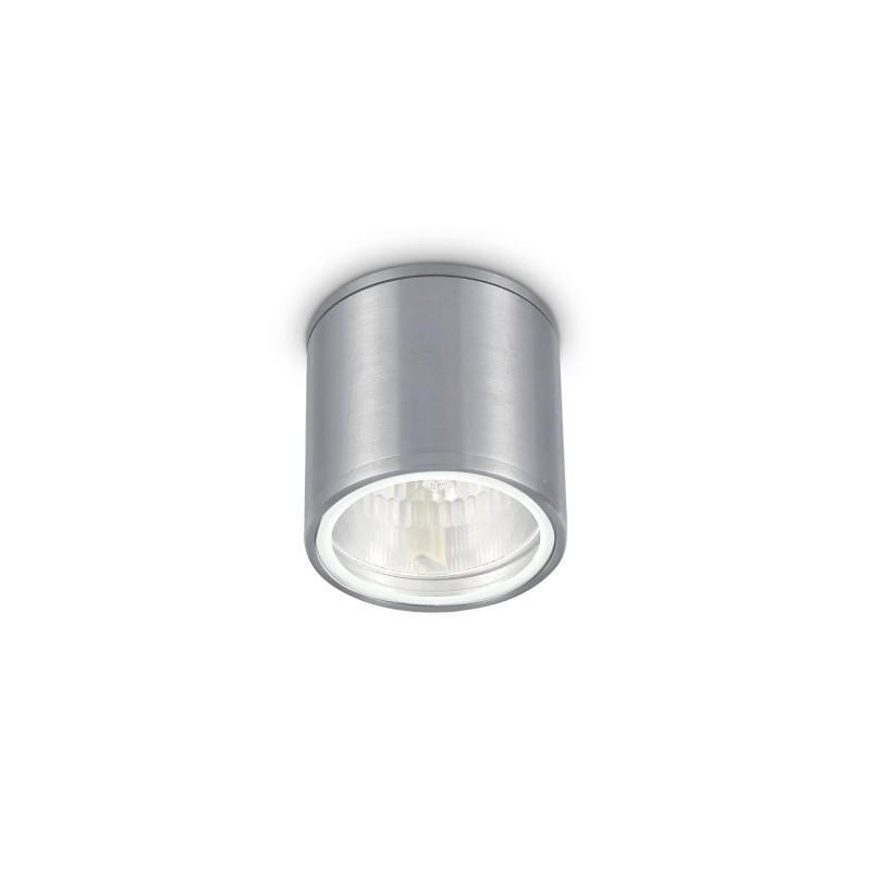 ILUX 092324 Venkovní stropní svítidlo Ideal Lux Gun PL1 alluminio 092324 stříbrná 11cm IP44 - IDEALLUX
