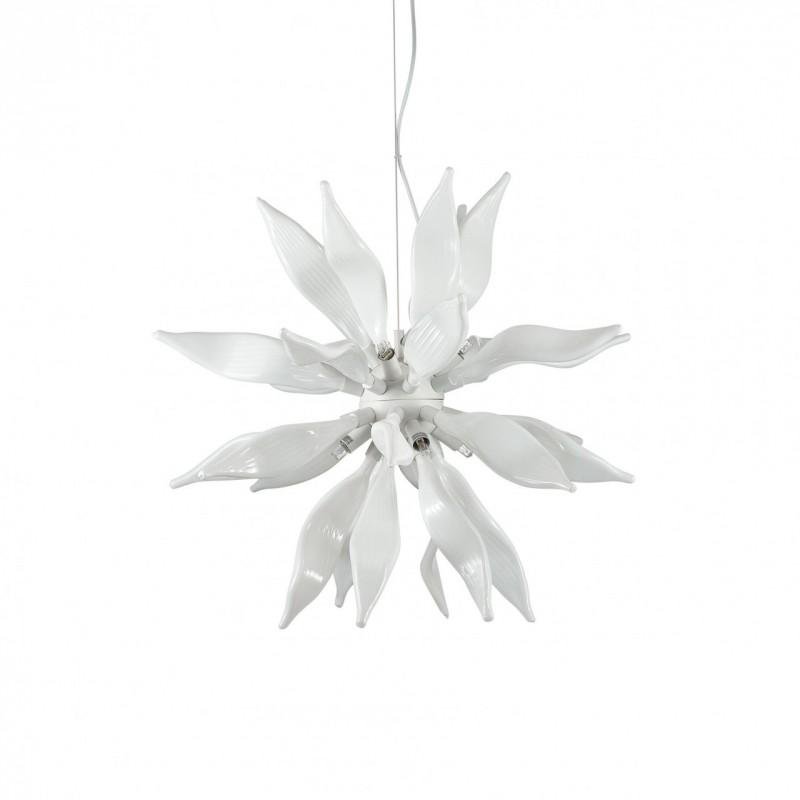 ILUX 111957 Dekorativní/ závěsné svítidlo Ideal Lux Leaves SP8 bianco 111957 - IDEALLUX