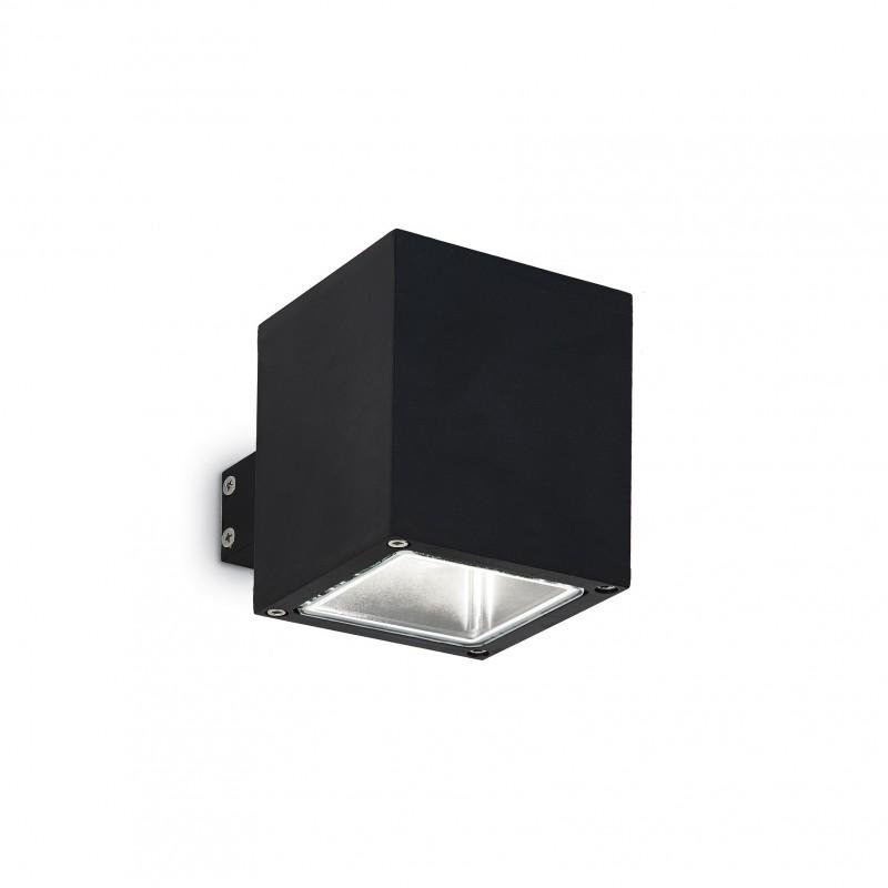 ILUX 123080 Venkovní nástěnné svítidlo Ideal Lux Snif Square AP1 nero 123080 černé - IDEALLUX