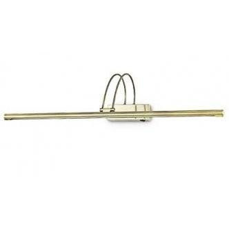 ILUX 121130  LED Nástěnné svítidlo Ideal Lux Bow AP114 ottone satinato 121130 mosazné 76cm   - IDEALLUX