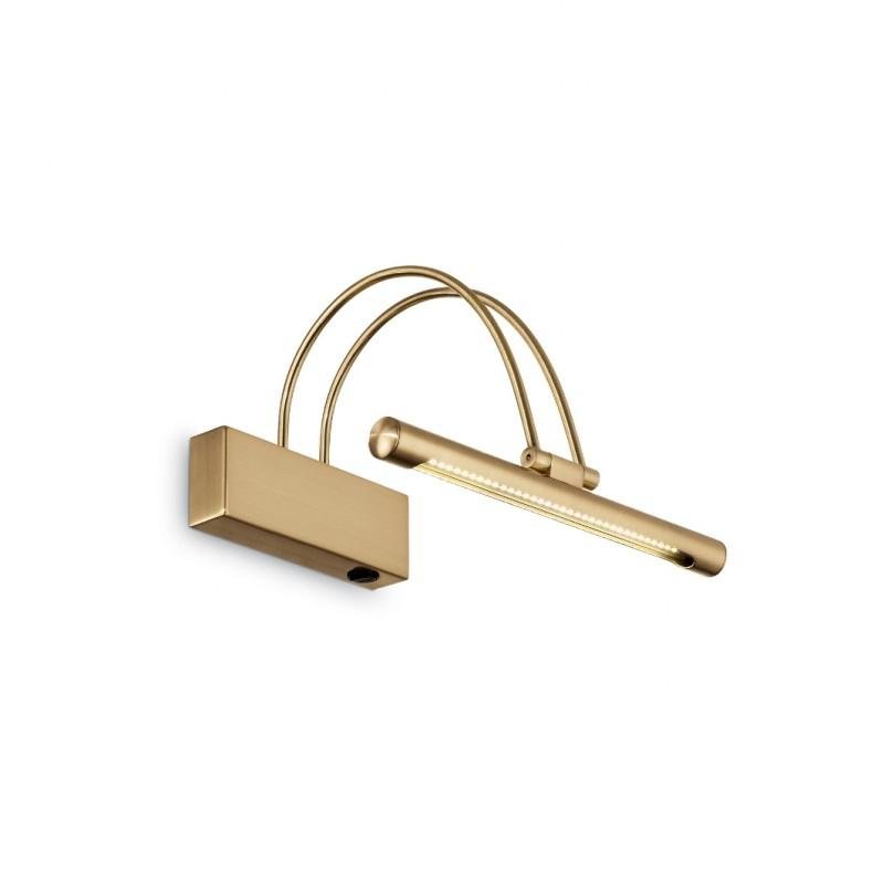ILUX 121154  LED Nástěnné svítidlo Ideal Lux Bow AP36 ottone satinato 121154 mosazné 26cm   - IDEALLUX