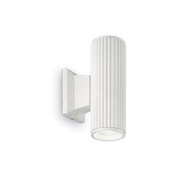 Obrázek pro produkt Venkovní nástěnné svítidlo Ideal Lux Base AP2 bianco 129457 bílé IP44   - IDEALLUX