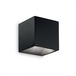 Obrázek pro produkt LED Venkovní nástěnné svítidlo Ideal Lux Rubik AP1 nero 142302 černé 4000K - IDEALLUX