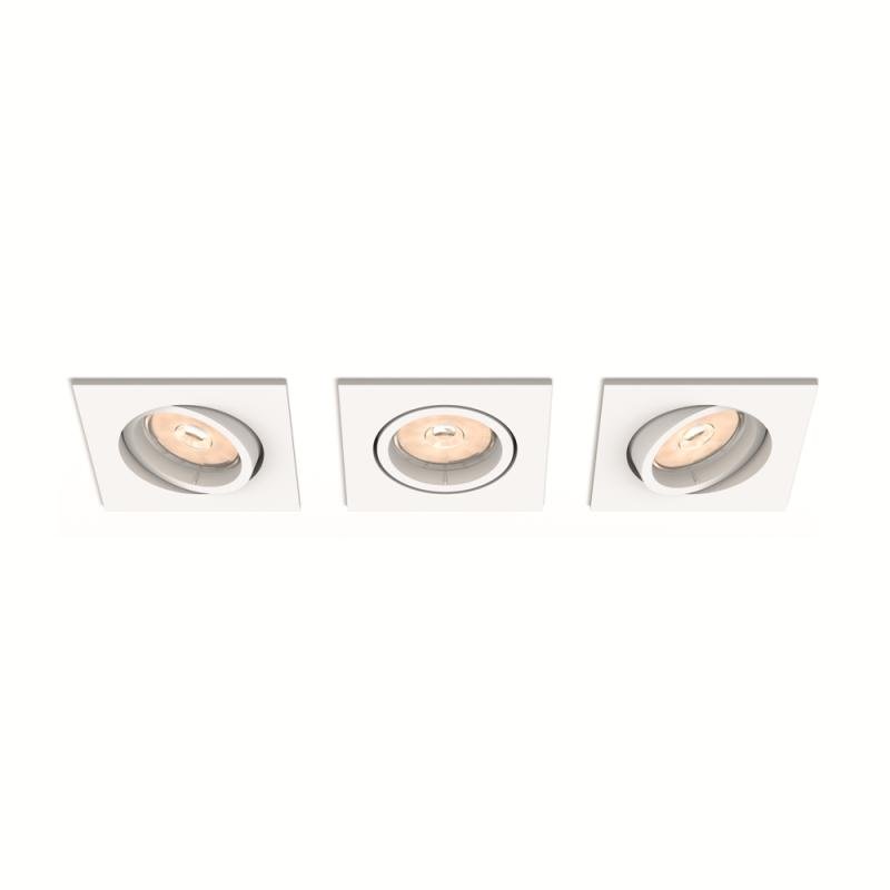 PH 50193/31/PN Zapuštěné bodové podhledové svítidlo Philips Enneper set 3ks 50193/31/PN bílé - PHILIPS (915005418401)