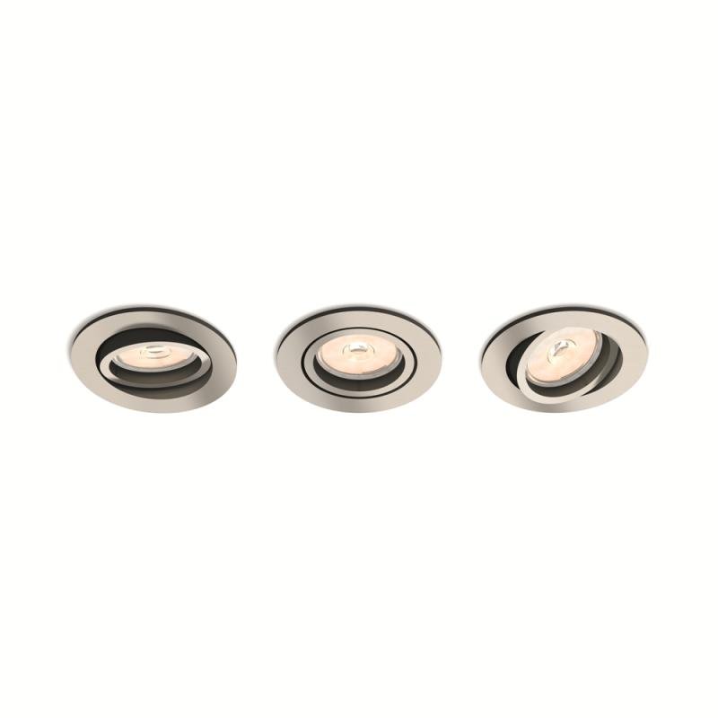 PH 50393/17/PN Zapuštěné bodové podhledové svítidlo Philips Donegal set 3ks 50393/17/PN matný chrom - PHILIPS (915005423501)