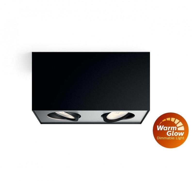 PH 50492/30/P0 LED Bodové svítidlo Philips Box 50492/30/P0 černé 2x4,5W - PHILIPS (915005528201)