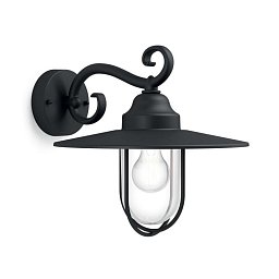 Obrázek pro produkt Venkovní nástěnné svítidlo Philips Pasture 16270/30/PN černé - PHILIPS (915005308801)