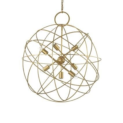 ILUX 156033 Závěsné svítidlo Ideal Lux Konse SP7 oro 156033 zlaté 80cm - IDEALLUX