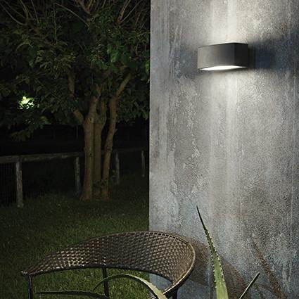 ILUX 158822 Venkovní nástěnné svítidlo Ideal Lux Andromeda AP1 grigio 158822 šedé 22cm IP55 - IDEALLUX (obrázek 3)
