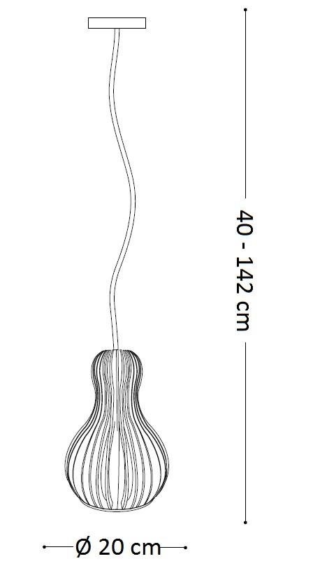 ILUX 159867 Závěsné svítidlo Ideal Lux Citrus-3 SP1 159867 - IDEALLUX (obrázek 5)