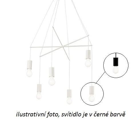 ILUX 158815 Závěsné svítidlo Ideal Lux Pop SP6 nero 158815 černé 54cm - IDEALLUX