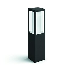 Obrázek pro produkt Hue LED White and Color Ambiance Venkovní sloupkové svítidlo Philips Impress 17431/30/P7 černé 40cm 2200K-6500K RGB - PHILIPS HUE (915005731001)