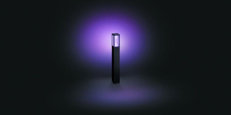 PH 17432/30/P7 Hue LED White and Color Ambiance Venkovní sloupkové svítidlo Philips Impress 17432/30/P7 černé 77cm 2200K-6500K RGB - PHILIPS HUE (915005731101) (obrázek 4)