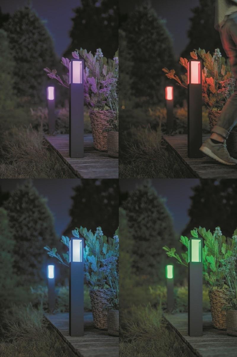 PH 17432/30/P7 Hue LED White and Color Ambiance Venkovní sloupkové svítidlo Philips Impress 17432/30/P7 černé 77cm 2200K-6500K RGB - PHILIPS HUE (915005731101) (obrázek 8)