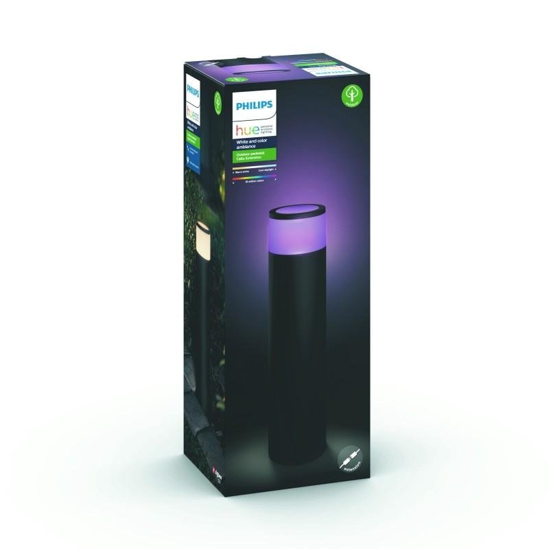 PH 17437/30/P7 Hue LED White and Color Ambiance Venkovní sloupkové svítidlo Philips Calla 17437/30/P7 černé 40cm 2200K-6500K RGB extension kit - PHILIPS HUE (915005731801) (obrázek 8)