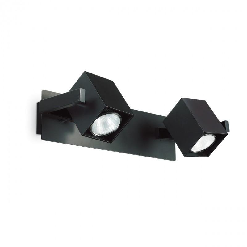 ILUX 156705 Bodové stropní a nástěnné svítidlo Ideal Lux Mouse AP2 nero 156705 2x50W černé - IDEALLUX