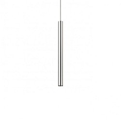 Obrázek pro produkt VÝPRODEJ AKCE - LED Závěsné svítidlo Ideal Lux Ultrathin SP1 small cromo 187662 chromové 40cm - IDEALLUX