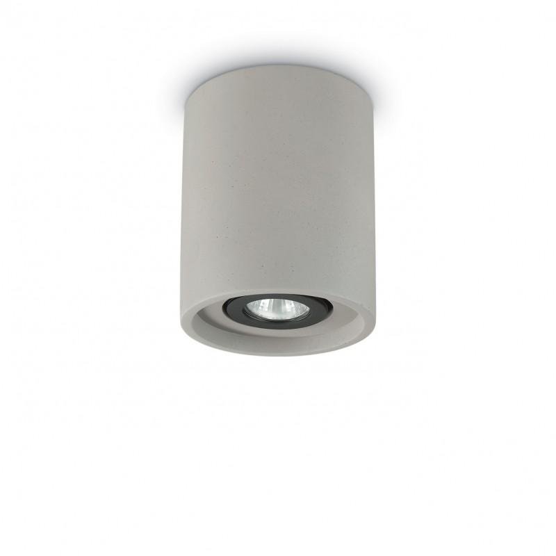 ILUX 150437 Stropní svítidlo Ideal Lux Oak PL1 round cemento 150437 kulaté betonové - IDEALLUX