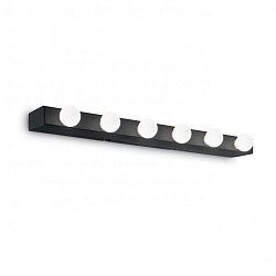 Obrázek pro produkt Nástěnné svítidlo Ideal Lux Prive' AP6 nero 159508 černé 60,5cm - IDEALLUX