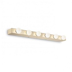 Obrázek pro produkt Nástěnné svítidlo Ideal Lux Prive' AP6 ottone 179681 zlaté 60,5cm - IDEALLUX