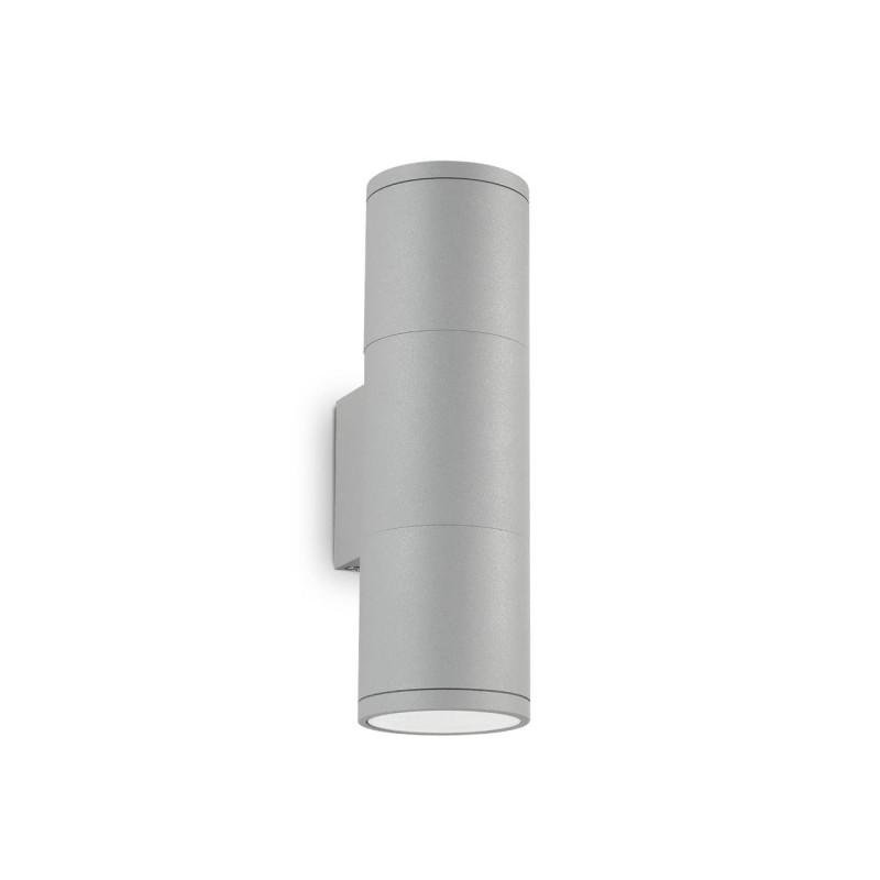 ILUX 163628 Venkovní nástěnné svítidlo Ideal Lux Gun AP2 small grigio 163628 šedé 21cm IP44 - IDEALLUX