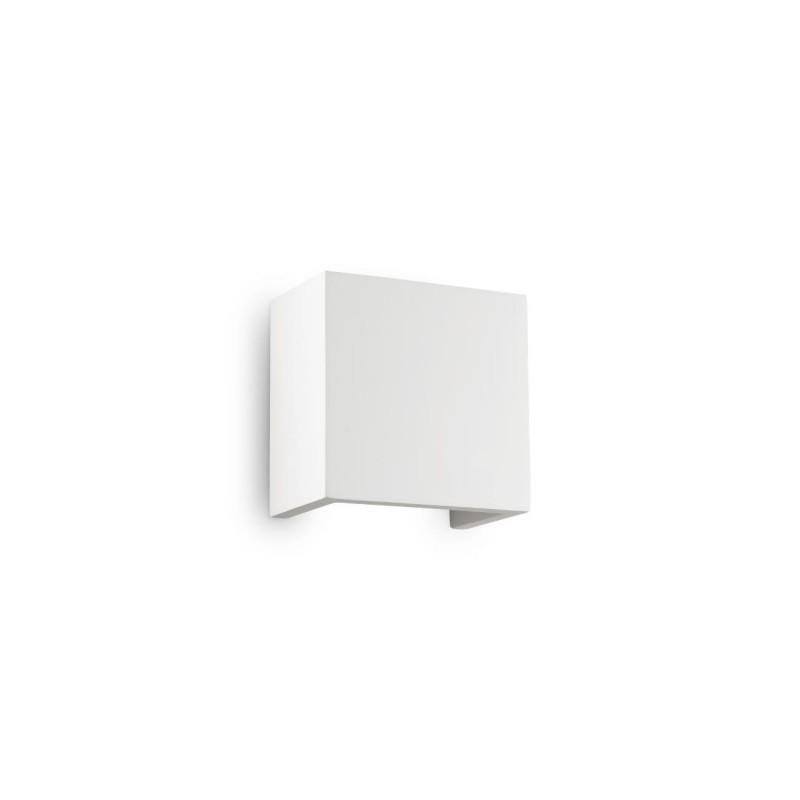 ILUX 214672 Nástěnné svítidlo Ideal Lux Flash Gesso AP1 small 214672 1x40W hranaté 12,5cm - IDEALLUX
