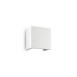 Obrázek pro produkt Nástěnné svítidlo Ideal Lux Flash Gesso AP1 small 214672 1x40W hranaté 12,5cm - IDEALLUX