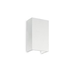 Obrázek pro produkt Nástěnné svítidlo Ideal Lux Flash Gesso AP1 high 214689 1x40W hranaté 18cm - IDEALLUX