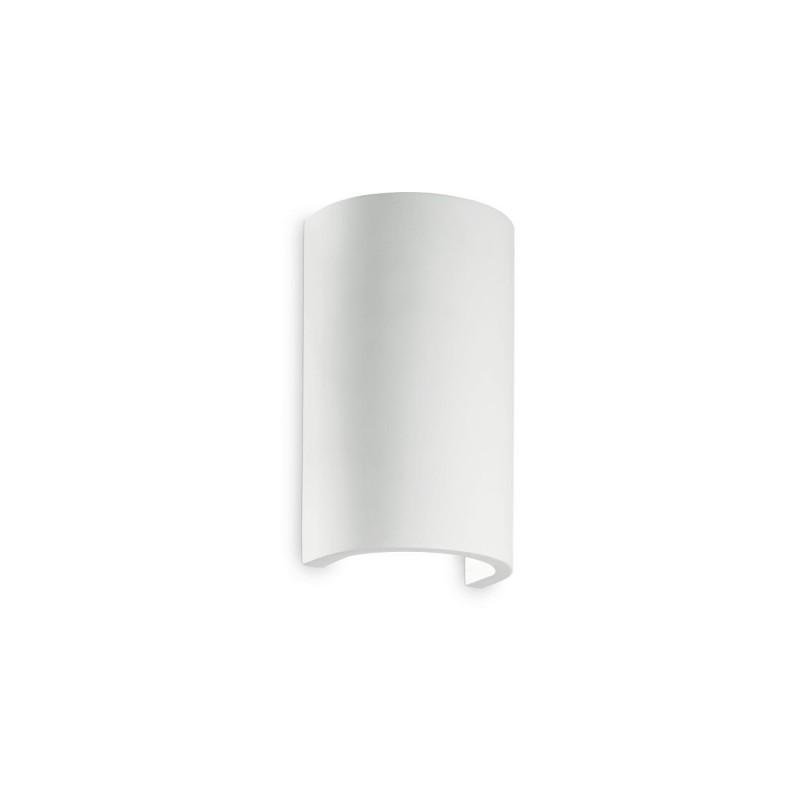 ILUX 214696 Nástěnné svítidlo Ideal Lux Flash Gesso AP1 round 214696 1x40W kulaté - IDEALLUX