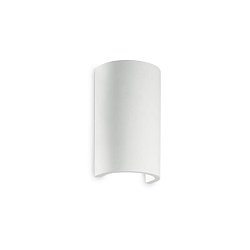 Obrázek pro produkt Nástěnné svítidlo Ideal Lux Flash Gesso AP1 round 214696 1x40W kulaté - IDEALLUX