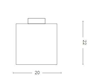 ILUX 213194 Venkovní stropní a nástěnné svítidlo Ideal Lux Luna PL medium 213194 1x60W 20cm - IDEALLUX (obrázek 3)