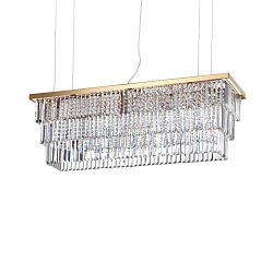 Obrázek pro produkt Závěsné svítidlo Ideal Lux Martinez SP8 oro 213583 8x40W 103cm zlaté - IDEALLUX