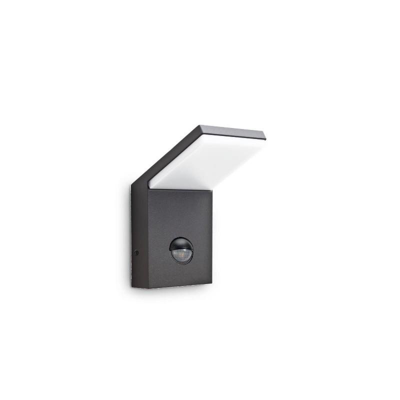 ILUX 221519 LED Venkovní nástěnné svítidlo Ideal Lux Style AP1 Anthracite 221519 9,5W 680lm IP54 antracitové s čidlem - IDEALLUX