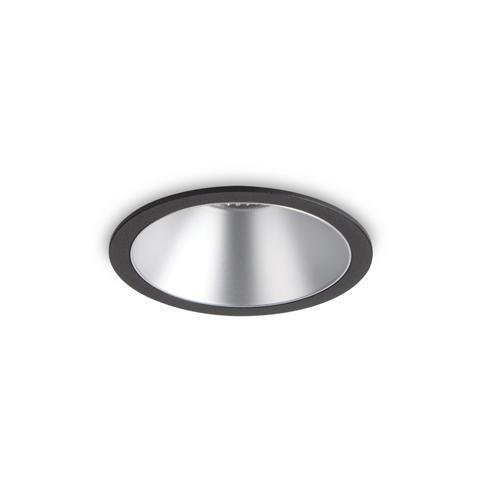 ILUX 192321 LED Zápustné bodové svítidlo Ideal Lux Game Round Black Silver 192321 11W 850lm 3000K IP20 kulaté černé - IDEALLUX