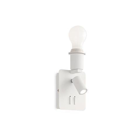 ILUX 239521 LED Nástěnné svítidlo Ideal Lux Gea MAP2 Square Bianco 239521 3W 130lm 3000K E27 1x60W IP20 hranaté bílé - IDEALLUX