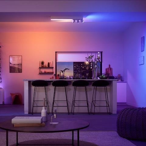 PH 50609/31/P7 Hue LED White and Color Ambiance Stropní bodové svítidlo Philips Centris BT 50609/31/P7 34W + 3x5,7W GU10, 3550lm, 2000K-6500K, RGB, IP20, bílé - PHILIPS HUE (915005928401) (obrázek 4)