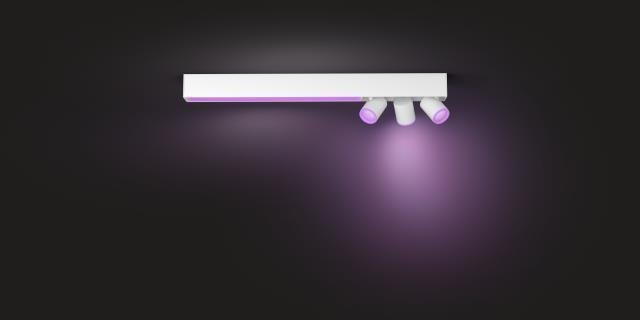 PH 50609/31/P7 Hue LED White and Color Ambiance Stropní bodové svítidlo Philips Centris BT 50609/31/P7 34W + 3x5,7W GU10, 3550lm, 2000K-6500K, RGB, IP20, bílé - PHILIPS HUE (915005928401) (obrázek 10)