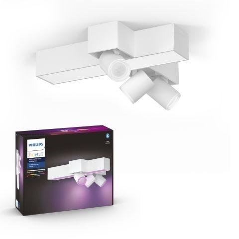 PH 50608/31/P7 Hue LED White and Color Ambiance Stropní bodové svítidlo Philips Centris BT 50608/31/P7 25W + 3x5,7W GU10, 3050lm, 2000K-6500K, RGB, IP20, bílé - PHILIPS HUE (915005928601)