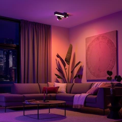 PH 50608/30/P7 Hue LED White and Color Ambiance Stropní bodové svítidlo Philips Centris BT 50608/30/P7 25W + 3x5,7W GU10, 3050lm, 2000K-6500K, RGB, IP20, černé - PHILIPS HUE (915005928501) (obrázek 4)