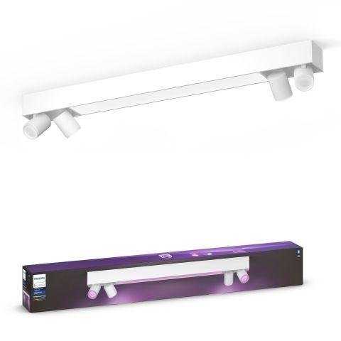 PH 50607/31/P7 Hue LED White and Color Ambiance Stropní bodové svítidlo Philips Centris BT 50607/31/P7 40W + 4x5,7W GU10, 4000lm, 2000K-6500K, RGB, IP20, bílé - PHILIPS HUE (915005928801)