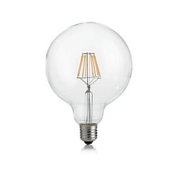 Obrázek pro produkt LED filamentová žárovka Ideal Lux Classic Globo D125 Trasp 188959 E27 8W 860lm 3000K 12,5cm čirá stmívatelná - IDEALLUX