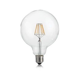 Obrázek pro produkt LED filamentová žárovka Ideal Lux Classic Globo D125 Trasp 188959 E27 8W 860lm 3000K 12,5cm čirá stmívatelná - IDEALLUX