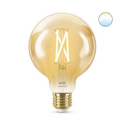 Obrázek pro produkt LED Žárovka WiZ Tunable White Filament Amber 8718699786793 E27 G95 6,7-50W 640lm 2000-5000K, stmívatelná - PHILIPS (929003018322)